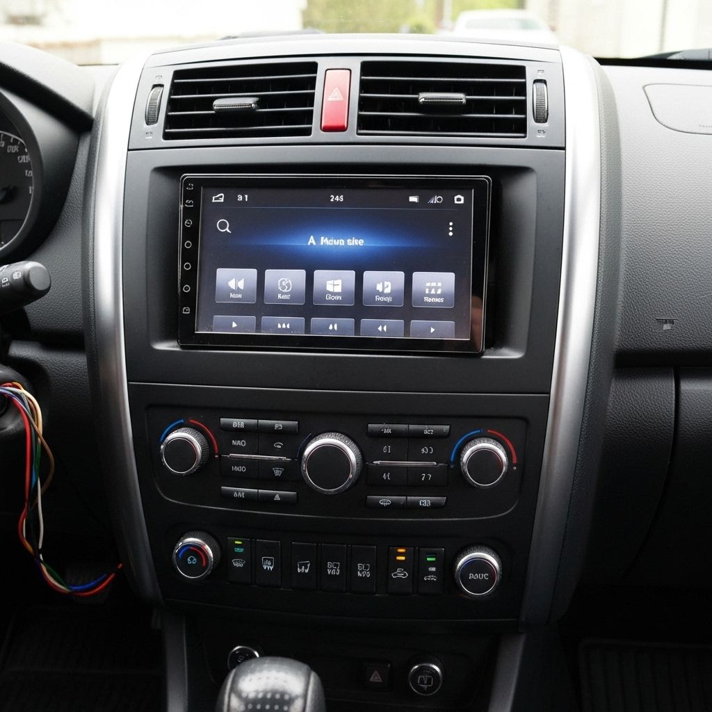 Modern car stereo installation